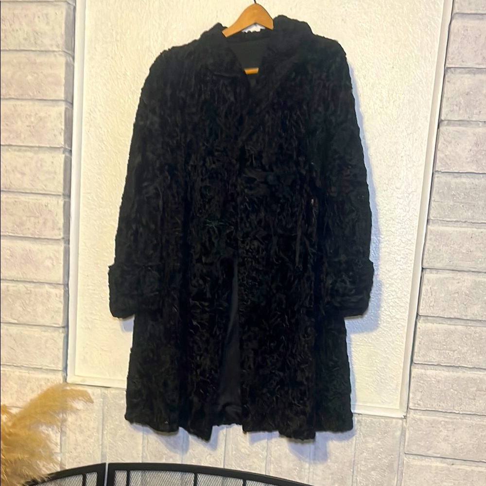 Vintage Elegant Black Women's Coat